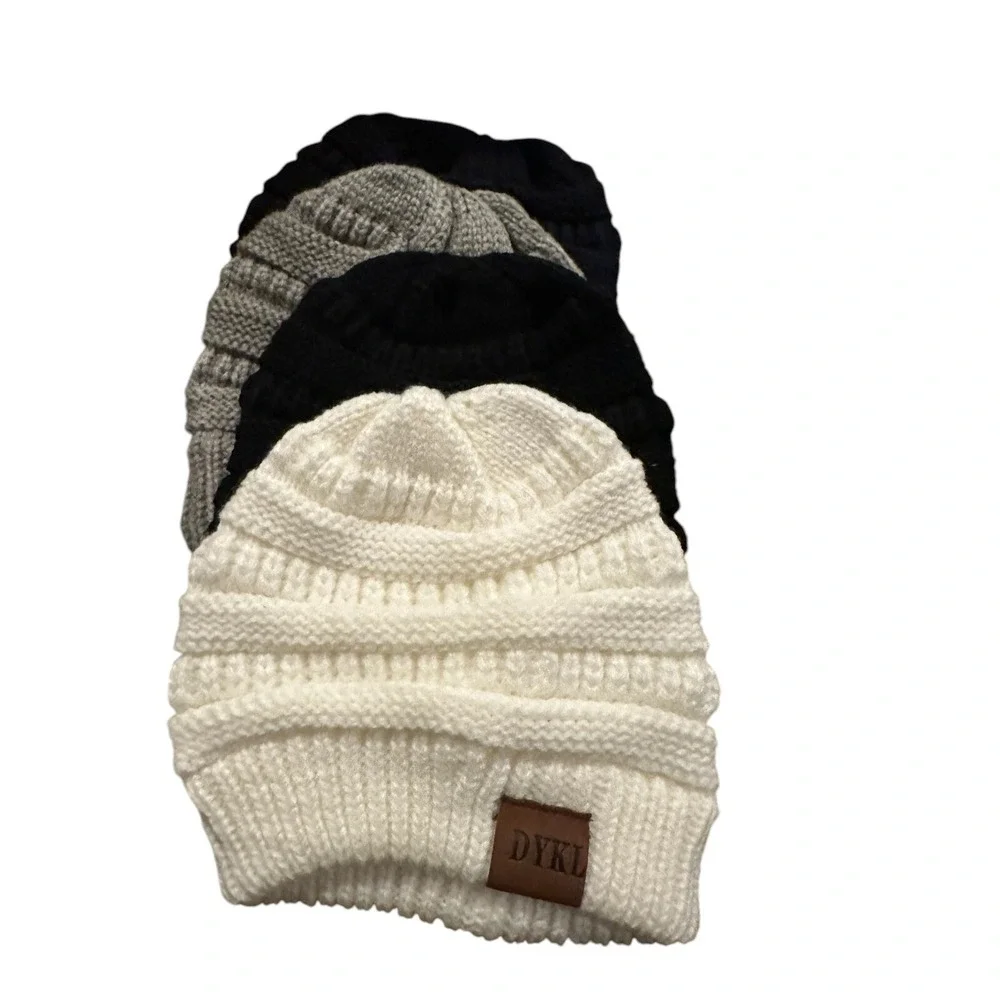 Kids Beanies 4 Pack‎ DYKL Winter Knit Hats  Boys Girls Soft Infant Toddler NEW